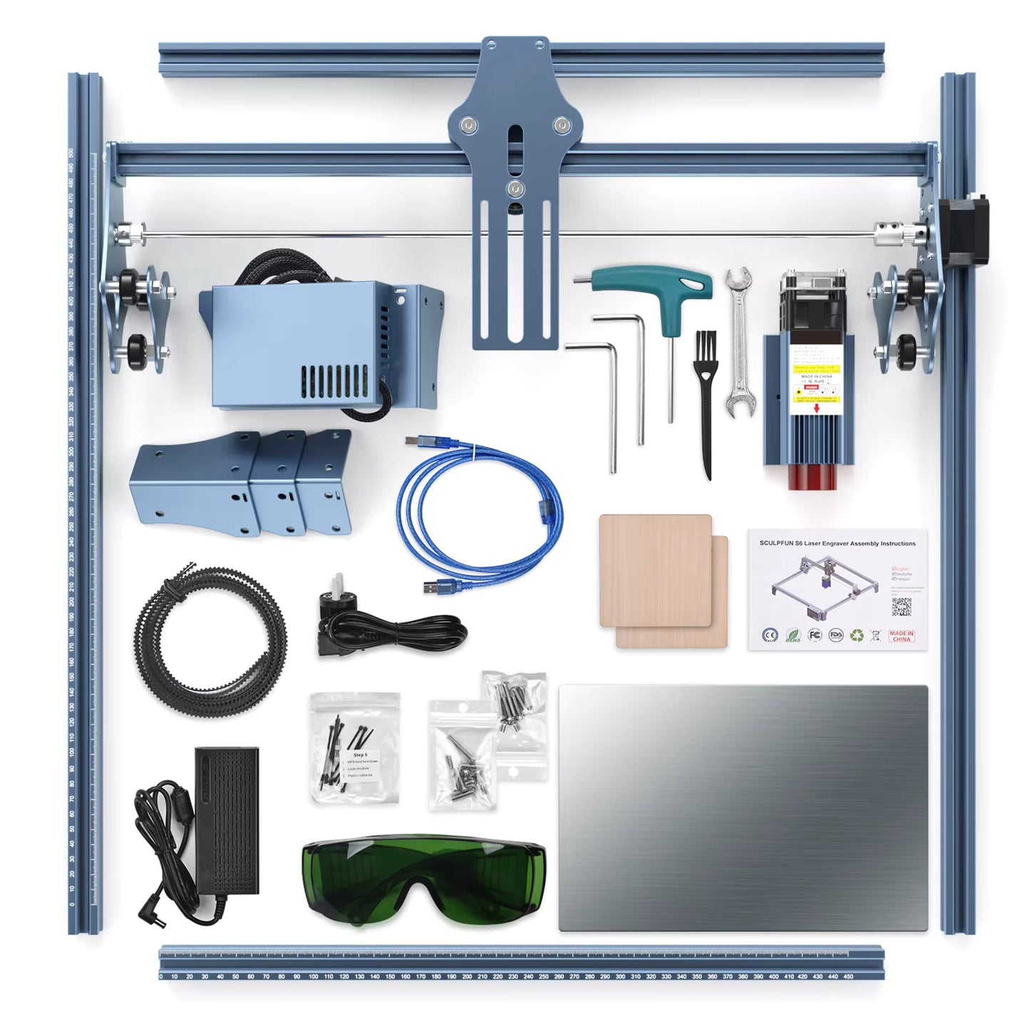 Máquina Láser CNC Multifunción para Madera, Metal y Acrílico