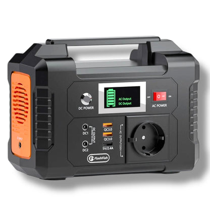 Generador solar portátil FlashFish 200W, batería 151Wh