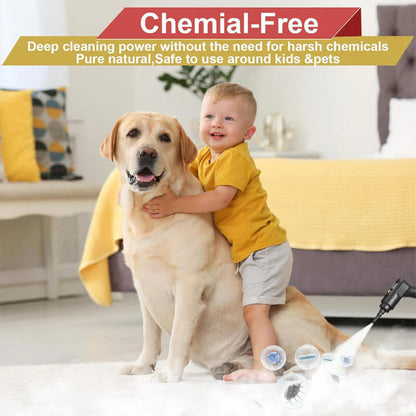 Limpiador a vapor de alta presión de 2500W con guantes