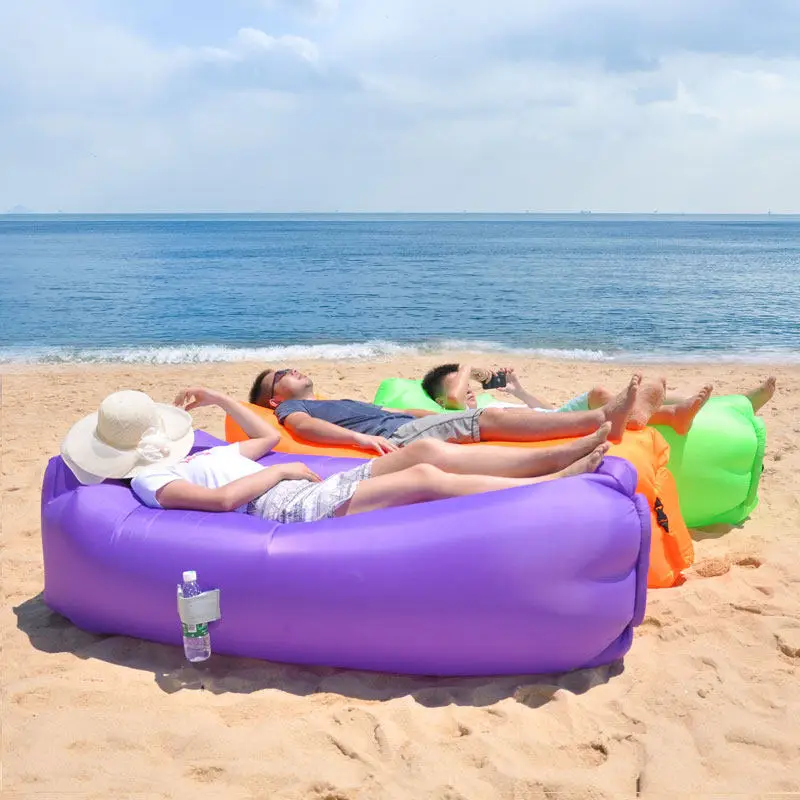 Sofá Inflable Plegable — Tumbona Aire Playa y Camping