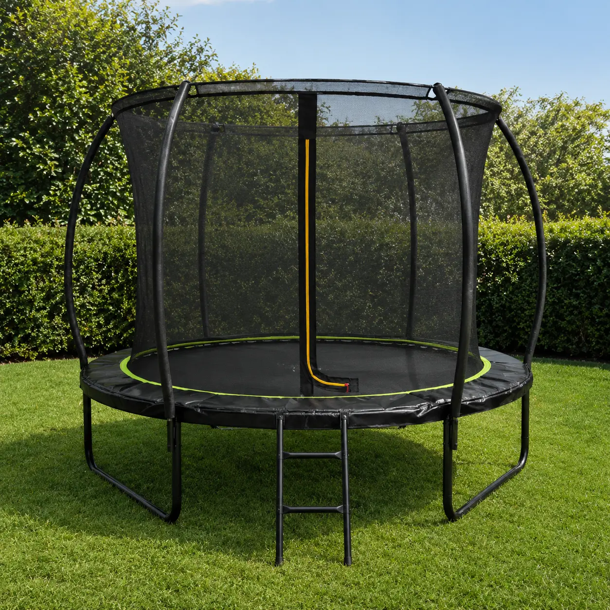 Cama elástica de jardín con red de seguridad 183cm